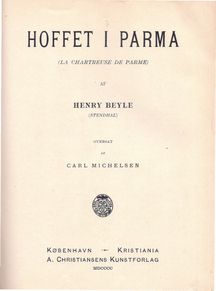 Hoffet i Parma - Henry Beyle - Stendhal-1