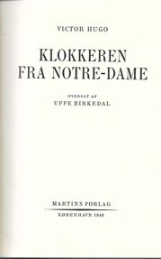 Klokkeren fra Notre-Dame - Victor Hugo 1948-1